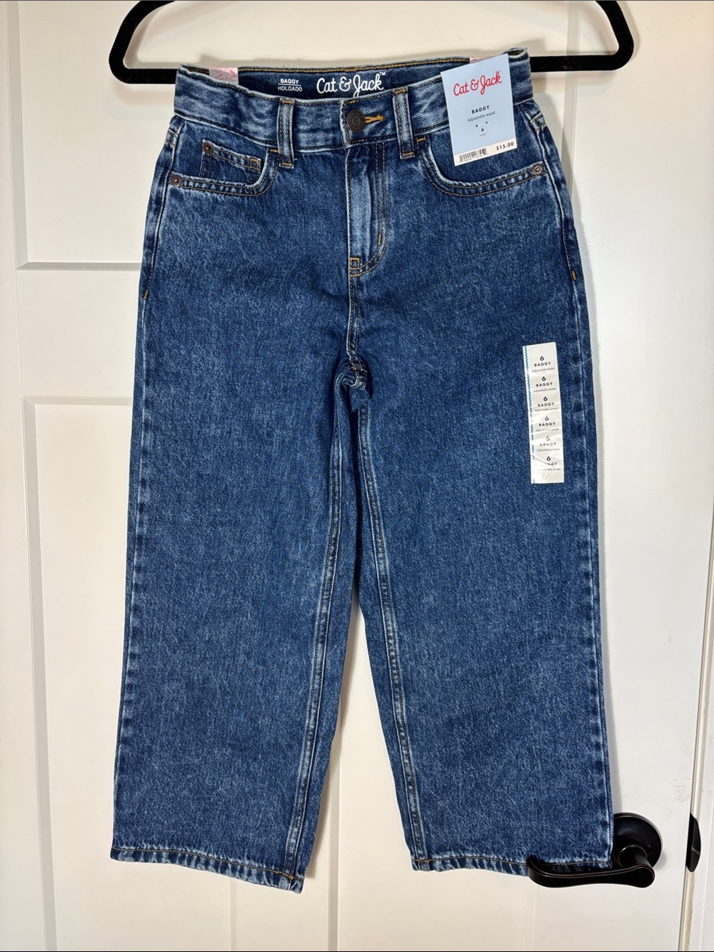 Cat & Jack Classic Dark Blue Straight Jeans for Kids